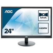 Monitor 23.6" LED AOC M2470SWH Full HD HDMI VGA negro