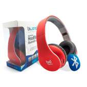 Auricular Biwond HeadBluex bluetooth 4.0 con micrófono rojo