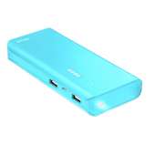 Cargador Powerbank Trust 10000mAh USB 10V/2,1A linterna Summer Blue