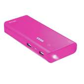 Cargador Powerbank Trust 10000mAh USB 10V/2,1A linterna Summer Pink