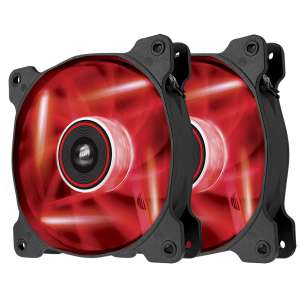 Ventilador Corsair caja adicional 12x12 AF120 LED ROJO pack 2ud CO-9050016-RLED U