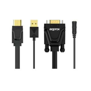Adaptador HDMI a VGA con salida de audio Approx APPC22