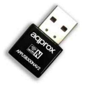 Tarjeta inalámbrica Approx 300Mbps USB Nano APPUSB300NAV2