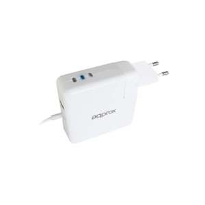 Cargador portátil Approx 45W 60W 85W McBook conector Type L blanco APPUAAPL