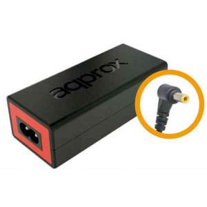 Cargador portátil Approx 90W para Toshiba y Asus 5.5*2.5MM negro APPA02