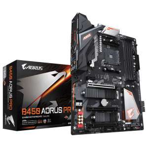 Placa base Gigabyte AMD SAM4 B450 Aorus Pro 4DDR4 PCIE M2 4SATA3.1 DVI-D HDMI ATX