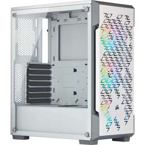 Caja Corsair ATX semitorre iCUE 220T RGB negra