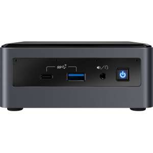 Barebon Intel NUC BXNUC10I7FNH2 PC/estación de trabajo barebone UCFF Negro BGA 1528 i7-10710U 1,1 GHz