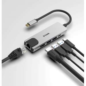 Hub USB-C D-Link 5 en 1 DUB-M520