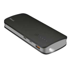 Cargador Powerbank Trust Omni 10000mAh USBC/3.0 carga rápida negro