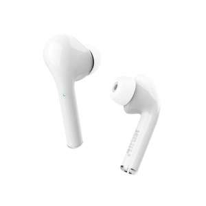 Auricular Trust Nika wireless bluetooth Earphones carcasa de carga blanco