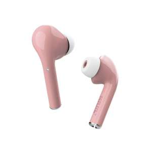 Auricular Trust Nika wireless bluetooth carcasa con carga rosa